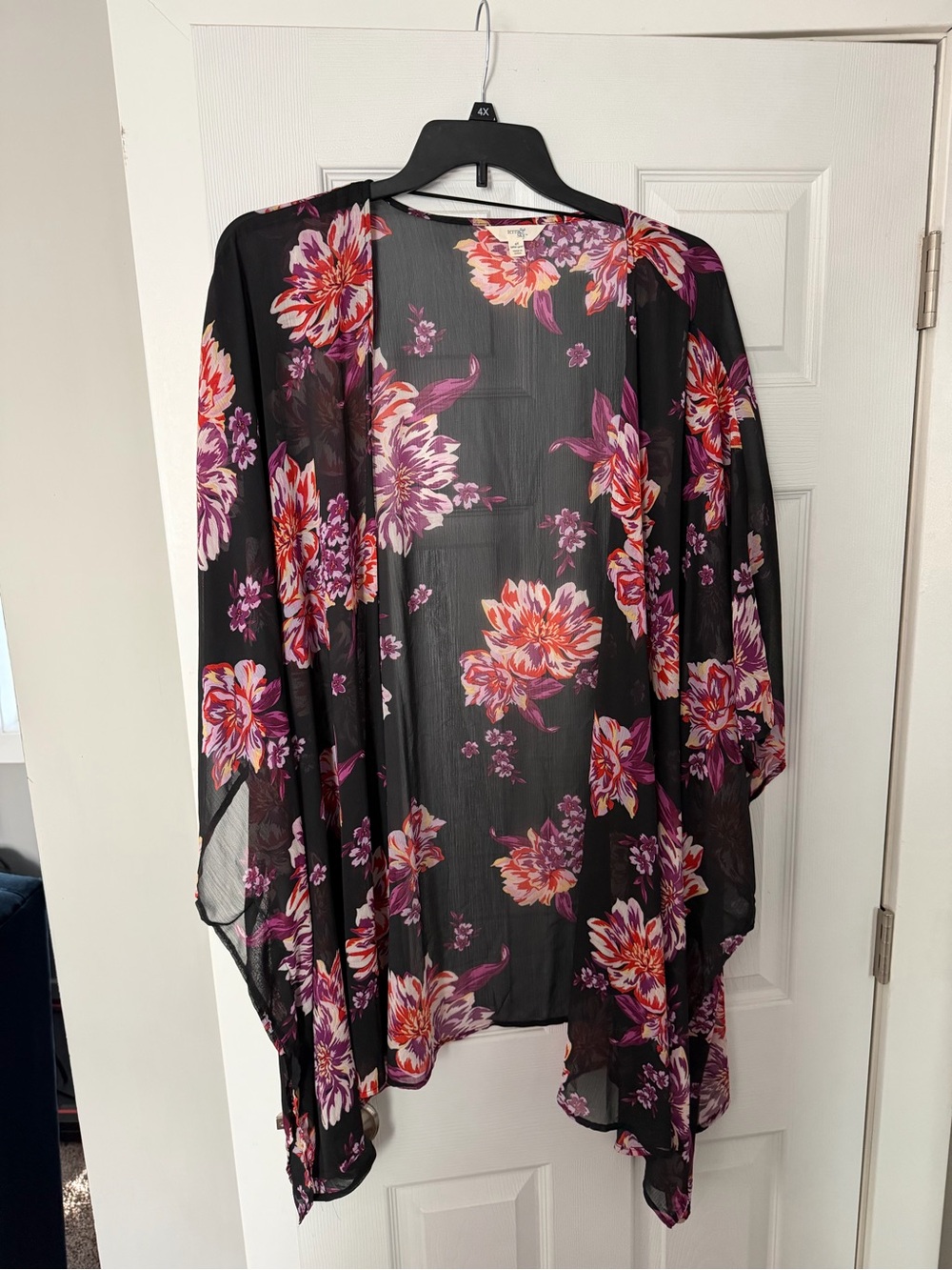 Terra & Sky Floral Sheer Kimono